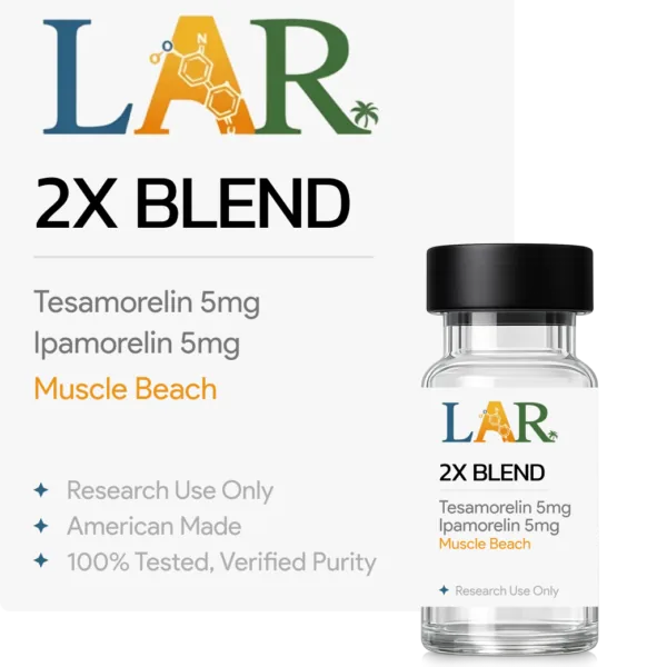 2X Blend – "Muscle Beach" Tesamorelin 5mg/Ipamorelin 5mg