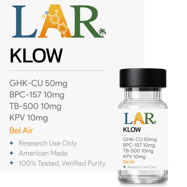 KLOW – "Bel-Air" GHK-CU 50mg, BPC-157 10mg, TB-500 10mg, KPV 10mg